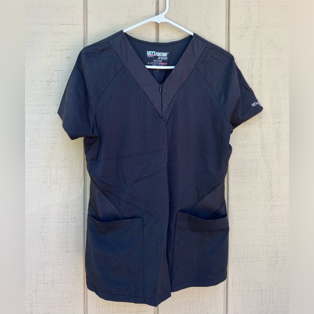 Greys Anatomy Black Scrub Set